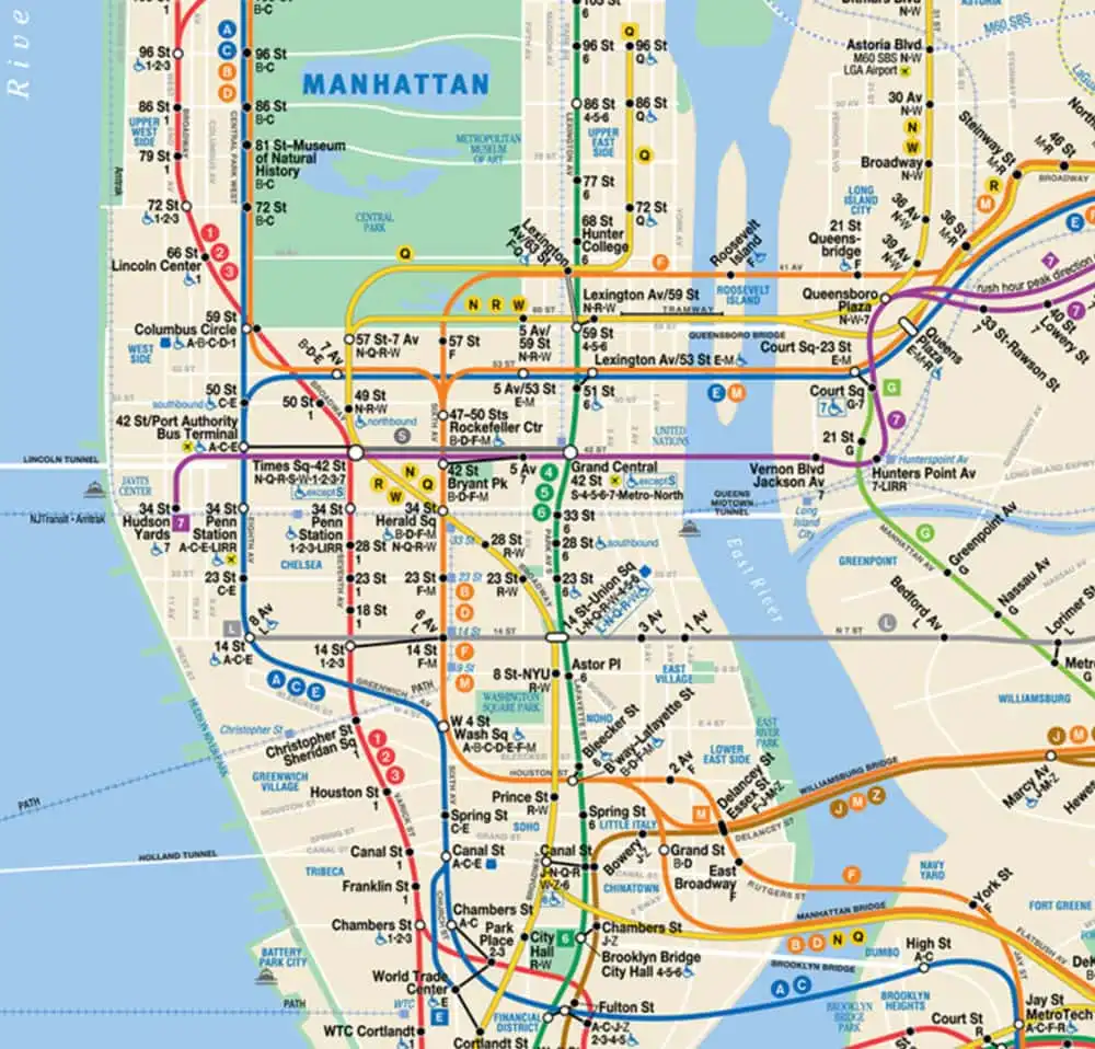 new york gezi rehberi metro haritası