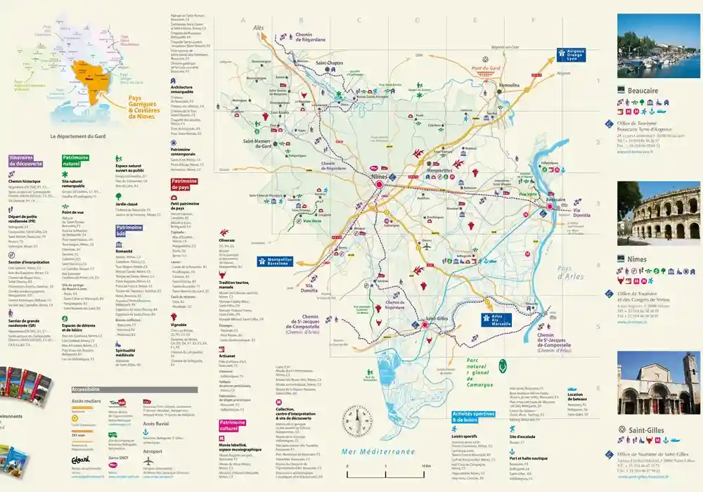 Nimes-Turist-Haritasi