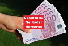 cakarta'da ne kadar harcarım