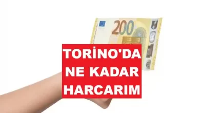 torino'da ne kadar harcarım
