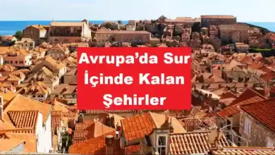 Avrupa’da Sur İçinde Kalan Şehirler