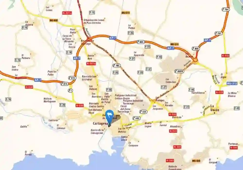 Cartagena haritası